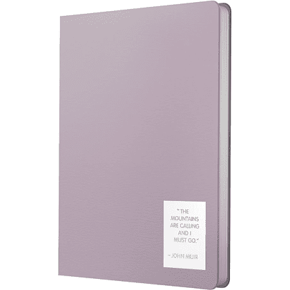 Ежедневник недатированный "Nuances. Эустома", A5, 152 листа, фиолетовый