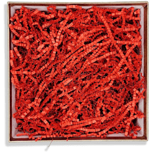 Наполнитель бумажный, гофрированный, 3 мм, 50 г, красный