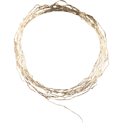 Гирлянда электрическая LED "Нить" с насадками "Роса", 10 м, белый