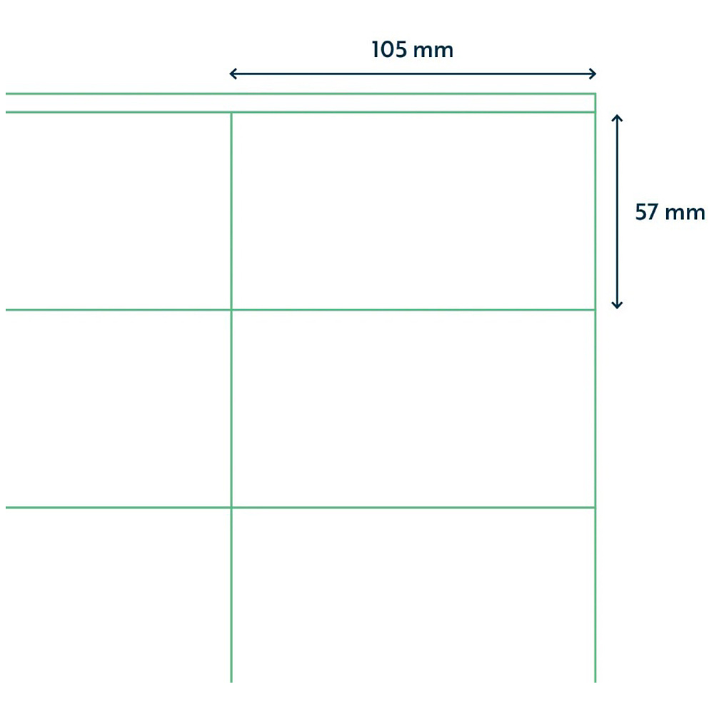 Самоклеящиеся этикетки универсальные "Rillprint", 105x57 мм, 100 листов, 10 шт, белый - 3