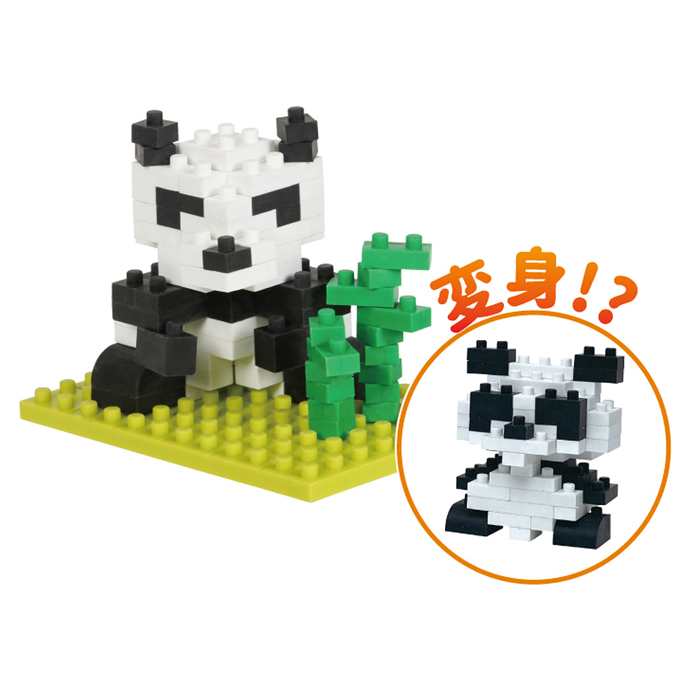 Ластик Iwako Blocks "Panda", 1 шт, ассорти, блистер - 2