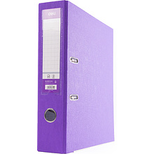 Папка-регистратор "Deli", А4, 75 мм, фиолетовый
