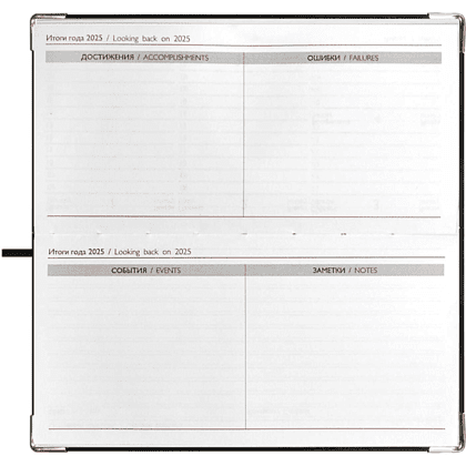 Еженедельник датированный "Сариф" на 2025 год, 170х88 мм, 128 страниц, черный  - 9