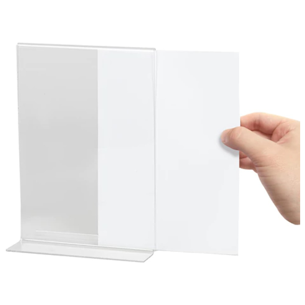 Стойка информационная "Brauberg", настольная, A4, вертикальная, прозрачный - 2