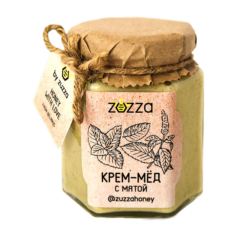 Мед-крем "Zuzza", мята, 240 г