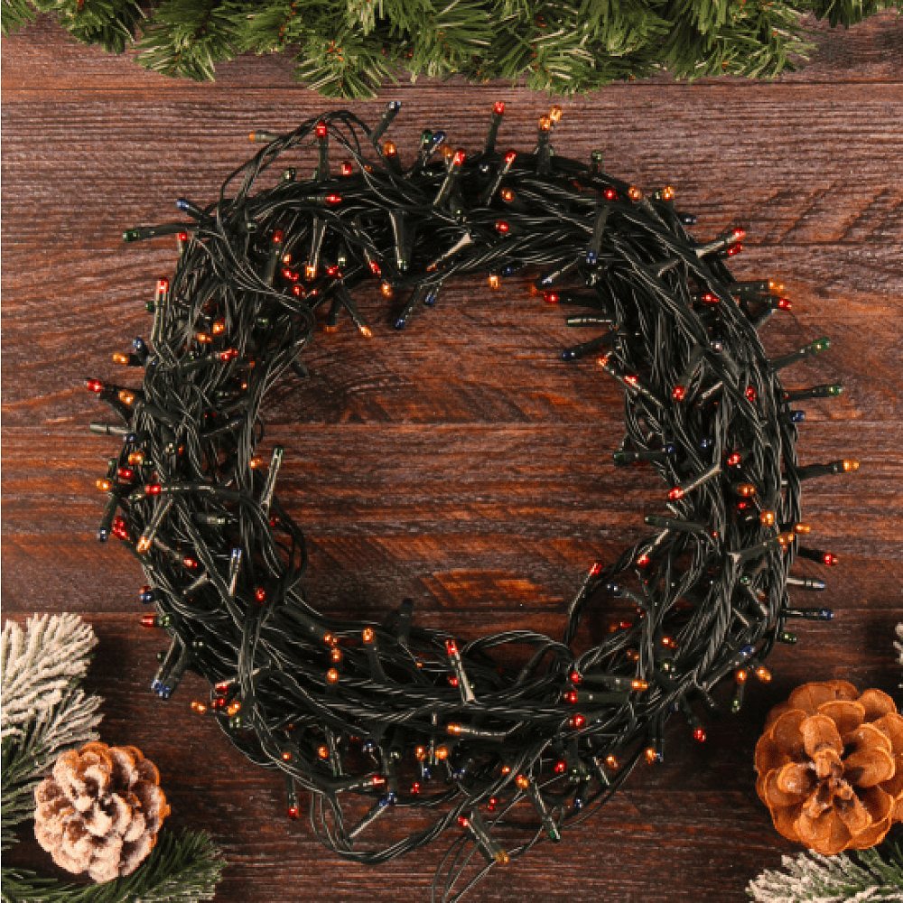 Гирлянда электрическая LED "Нить", 15 м, мультиколор - 4