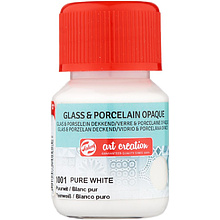 Краски декоративные "GLASS&PORCELAIN OPAQUE", 30 мл, белый