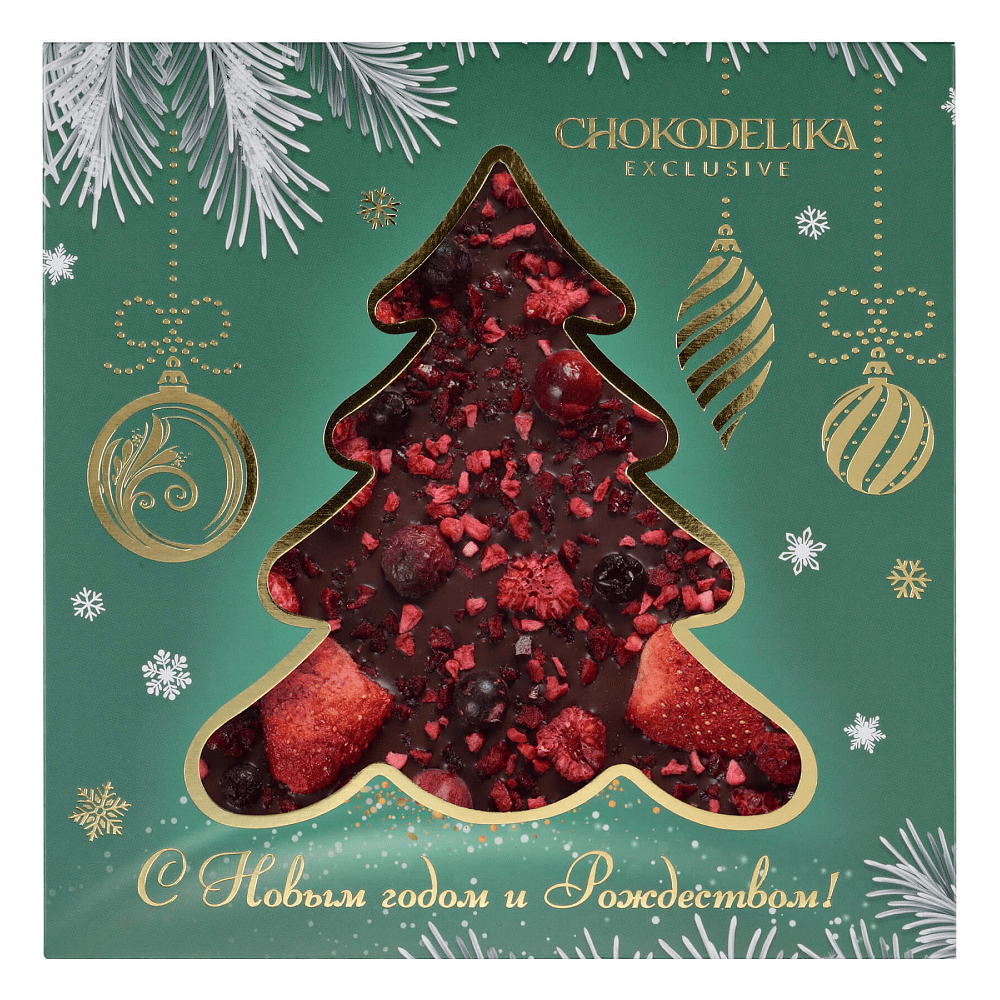 Шоколад темный "Бэррифэст", 150 г, новогодняя упаковка