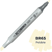 Маркер перманентный двусторонний "Sketchmarker", BR65 коричневая галька