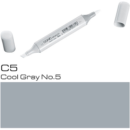 Маркер перманентный "Copic Sketch", C-5 холодный серый №5