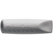 Ластик-насадка на карандаш Faber-Castell "2001", 2 шт, серый