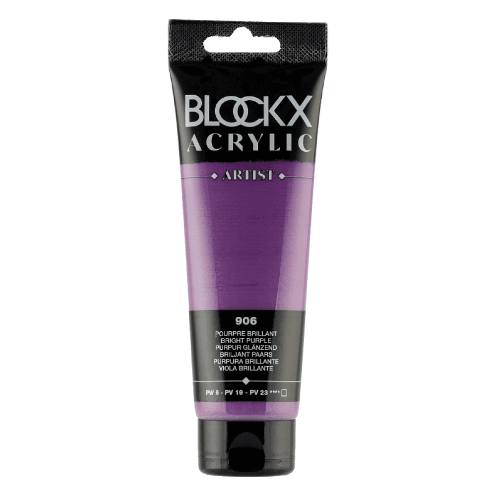 Краски акриловые "Blockx", 906 пурпурный яркий, 120 мл