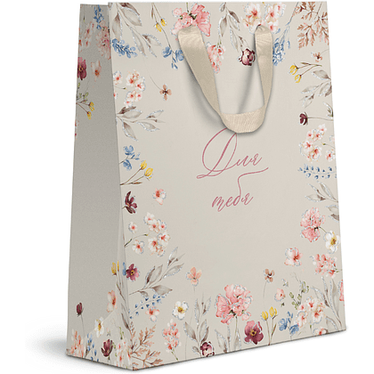 Пакет бумажный подарочный "Italy Garden MT", 18х22.7х10 см, ассорти - 2