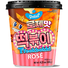 Токпокки "DELIEF. Tteokbokki Rose", с соусом Розé, 120 гр