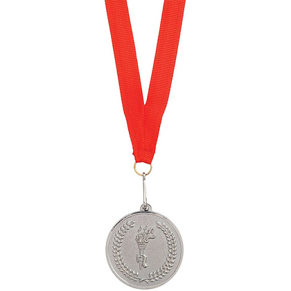 Медаль наградная на ленте d5 см "Бронза" метал., бронзовый - 3