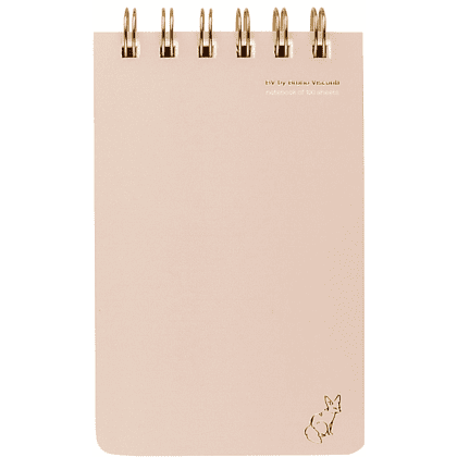 Блокнот "Total Beige", В6, 100 листов, линейка, спираль сверху, бежевый - 2