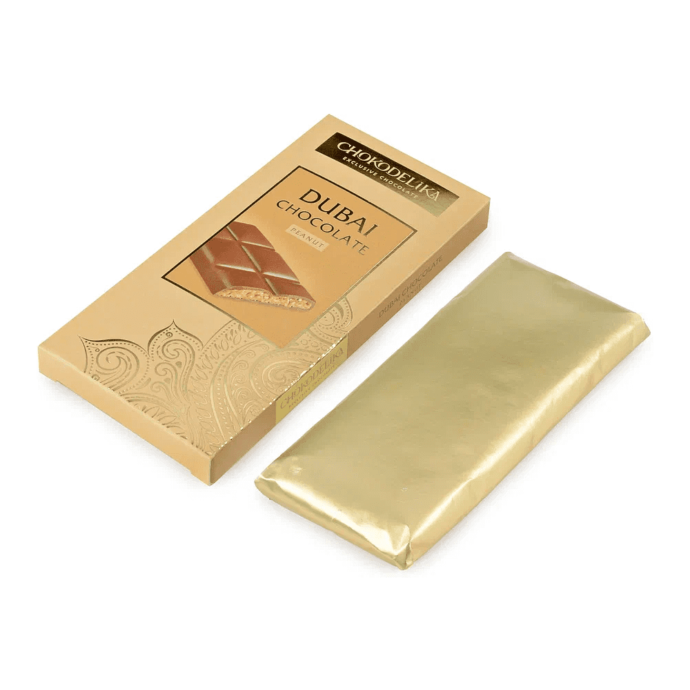 Шоколад молочный "Dubai Peanut" с начинкой из арахиса, 50 гр - 3