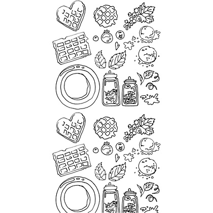 Раскраска "Вкус утра. Чай и кофе" - 8