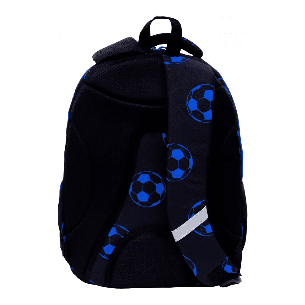 Рюкзак школьный "Neo Blue Football", черный  - 4