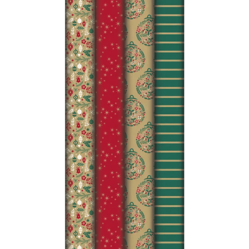 Бумага декоративная в рулоне "Holly", 2x0,7 м, 70 г/м2, ассорти