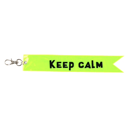 Брелок "Keep calm", желтый