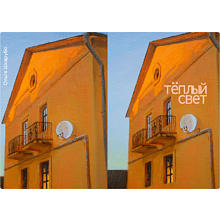 Обложка для паспорта «Теплый свет», Ольга Шкарубо, натуральная кожа, разноцветный