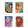 Раскраска по номерам на французском языке "Coloriages mystères Disney - Portraits" - 5