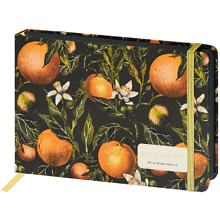 Скетчбук "Flora. Paradise. Oranges", 14.6х21.3 см, 100 г/м2, 100 листов, разноцветный