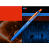 Ручка шариковая автоматическая "Space Up Cyber", 0,7 мм, синий, оранжевый, стерж. синий - 3