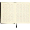 Ежедневник недатированный "FIORENZO Pastel soft touch", A5, 168 листов, черный, срез желтый - 6