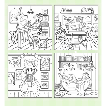 Раскраска "Уютная раскраска. Мир девчонок" - 3