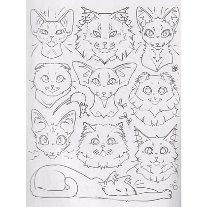Раскраска "Раскрась кота!", GrayPillow - 3