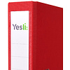Папка-регистратор "Yesli:", А4, 50 мм, ПВХ Эко, красный - 3