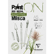 Блок-склейка "Paint`On" Misca, A5, 250г/м2, 15 листов
