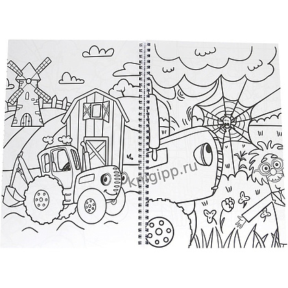 Раскраска "100 картинок. Синий трактор", -30% - 3