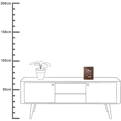 Фоторамка 9*13 см "KAL-0508" дерев., коричневый - 3