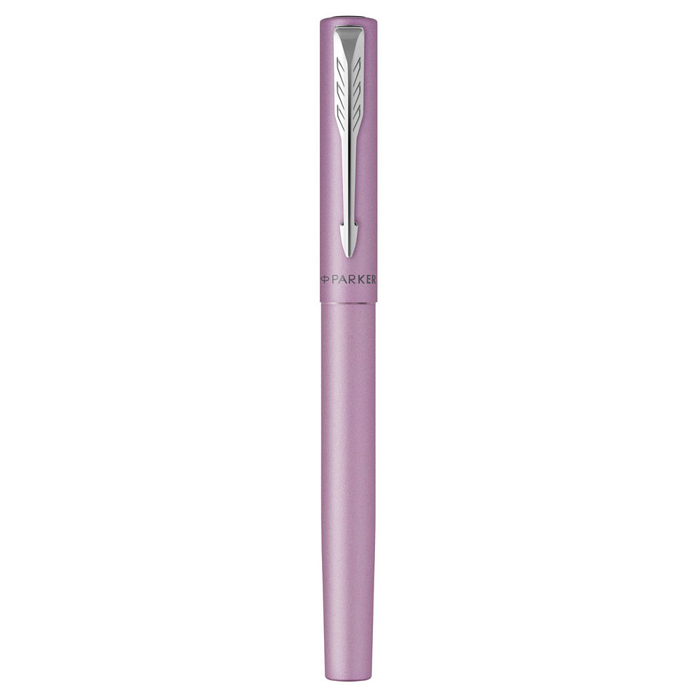 Ручка-роллер Parker "Vector XL", 0.5 мм, лиловый, серебристый, стерж. черный - 5