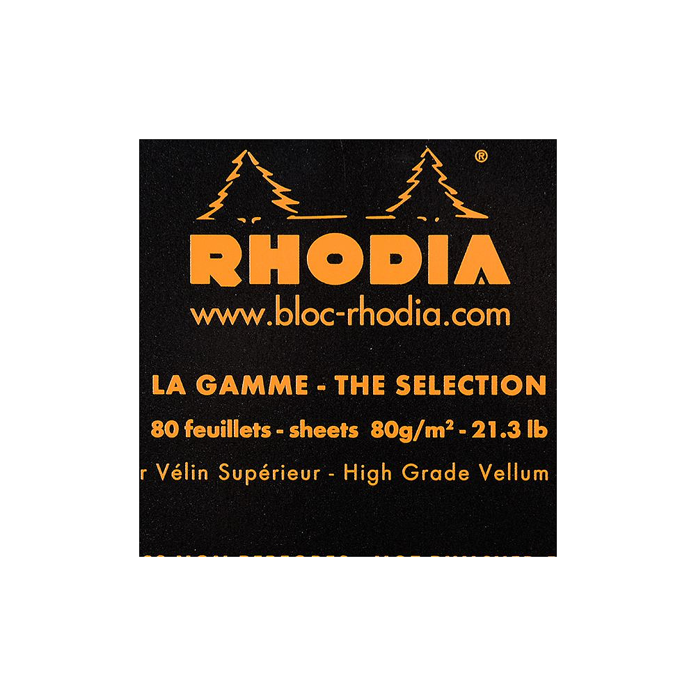 Блокнот "Rhodia", A4, 80 листов, клетка, черный - 3