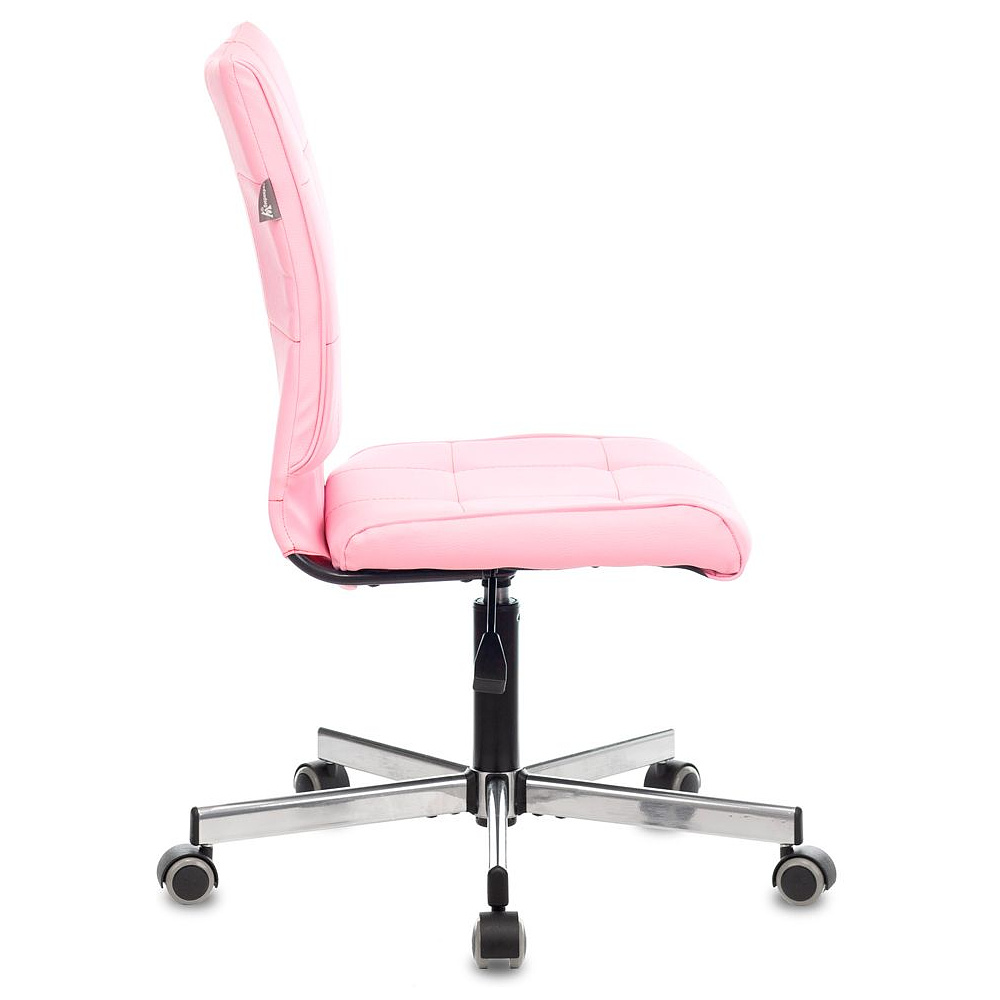 Кресло для персонала Бюрократ "CH-330M", эко.кожа, металл, светло-розовый Diamond 357  - 3