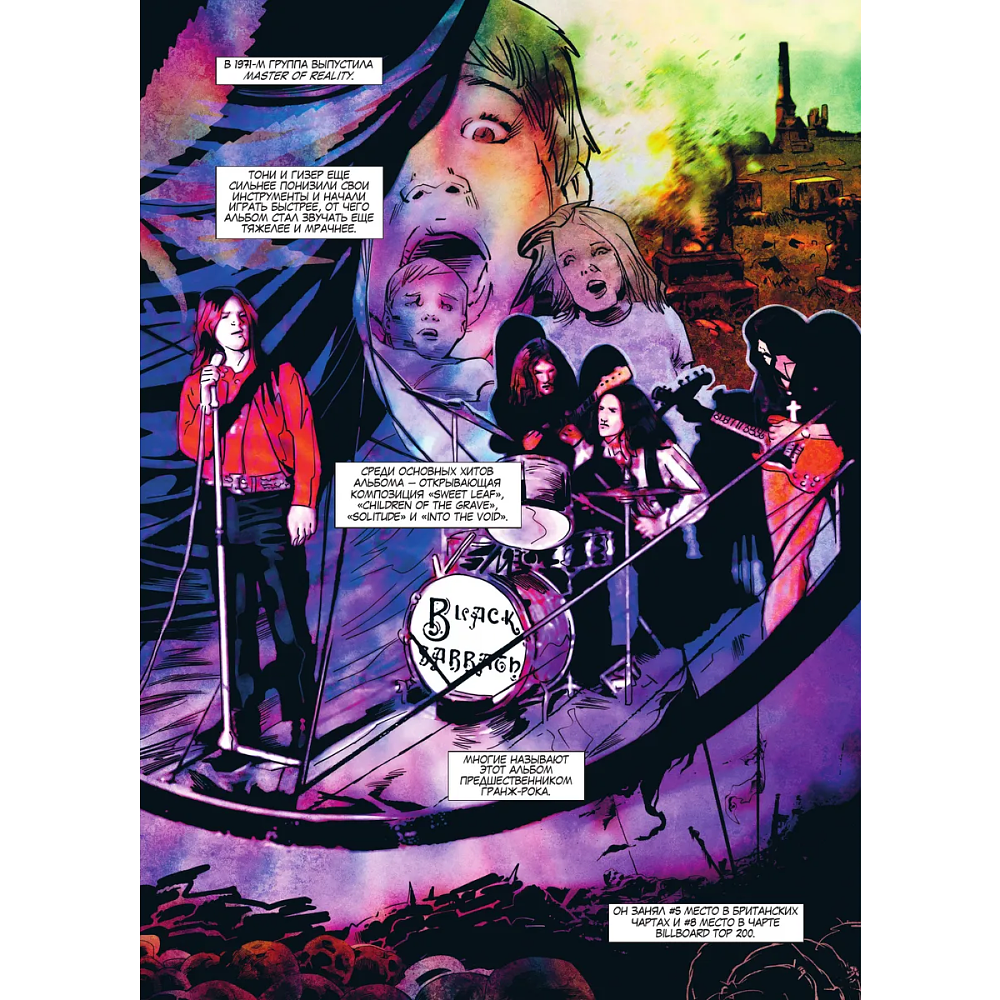 Книга "Оззи Осборн и Black Sabbath. Биография в комиксах", Тодд Мэтти - 6