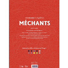 Раскраска по номерам на французском языке "Coloriages mystères Disney - Méchants"