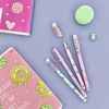 Ручка шариковая "HappyWrite. My Sweet. Пончики", 0.5 мм, пластик, стерж. синий, розовый - 6