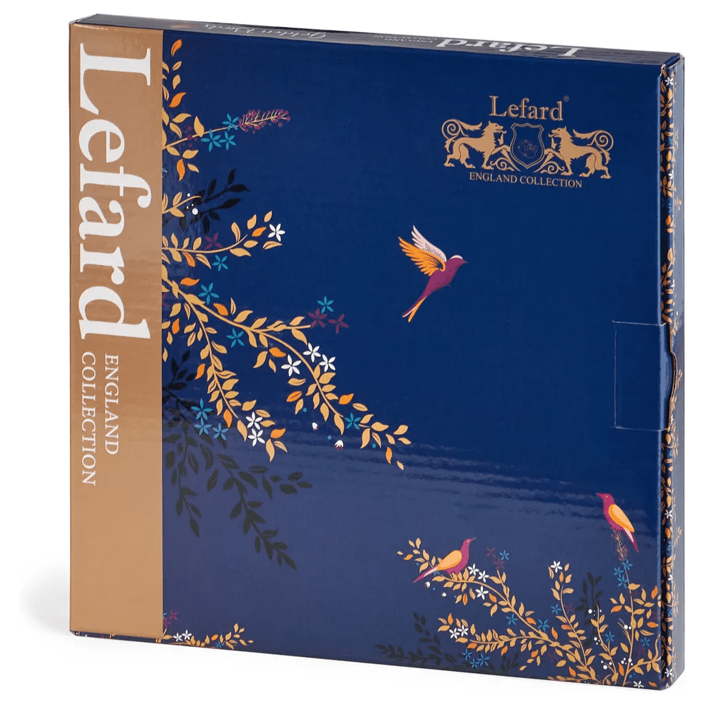 Тарелка фарфоровая "Golden birds", 20 см, красный - 4