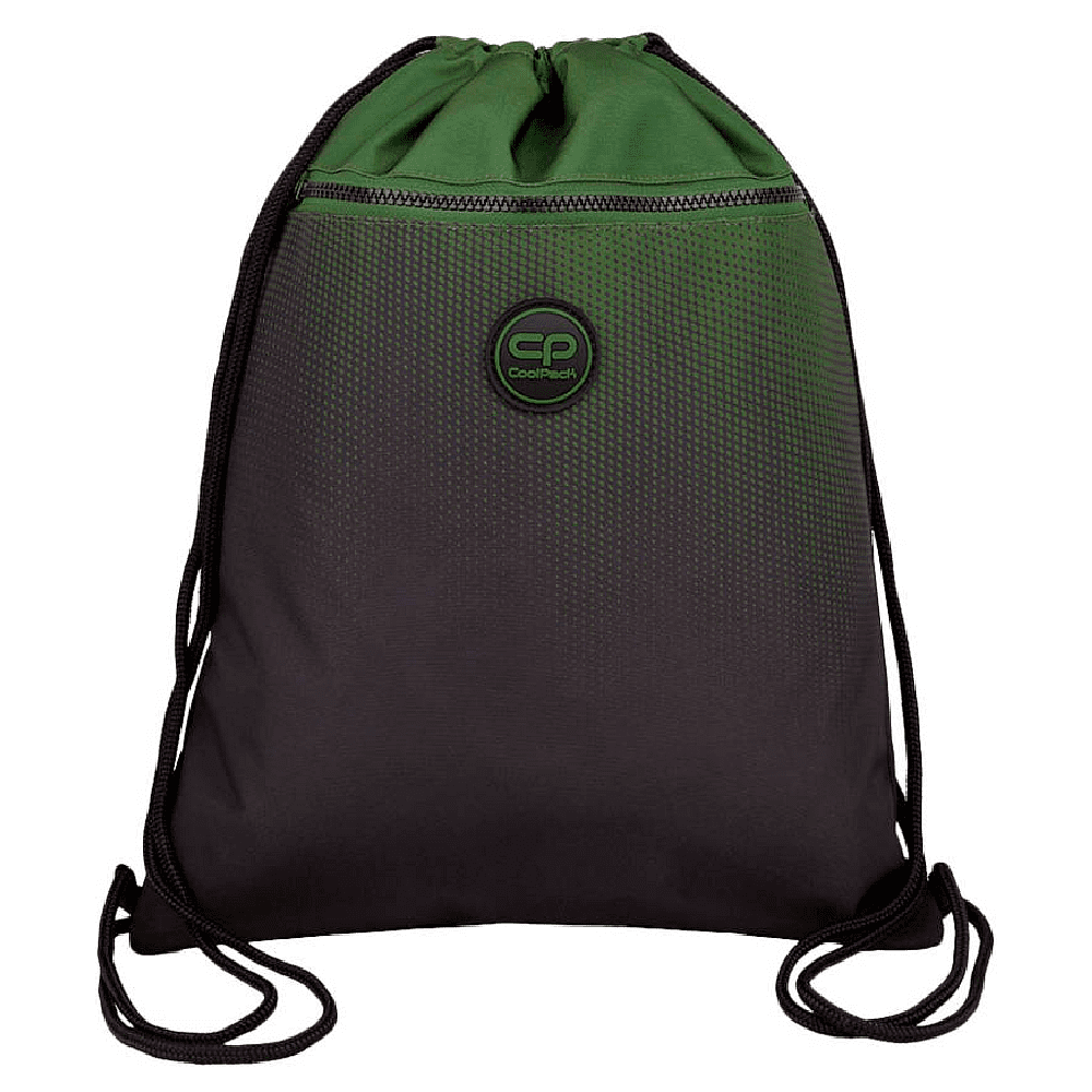 Мешок для обуви Coolpack "Vert Gradient Grass", 42.5x32.5 см, полиэстер, зеленый, черный