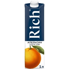 Нектар "Rich", апельсиновый, 1л.