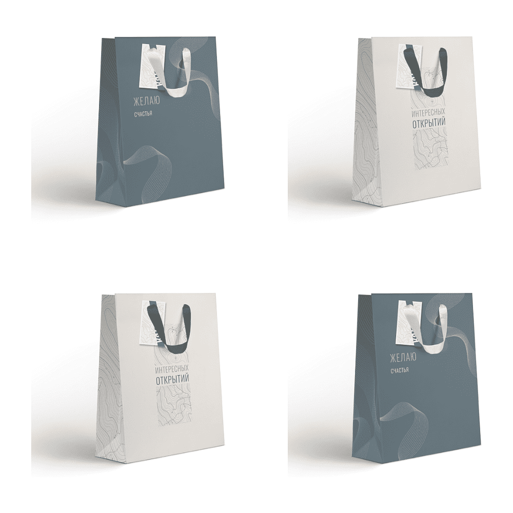 Пакет бумажный подарочный "Country LVS", 25.5х31.5х11 см, ассорти