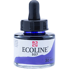 Жидкая акварель "ECOLINE", 507 ультрамарин фиолетовый, 30 мл