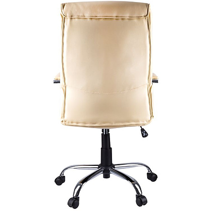 Кресло для руководителя Helmi "HL-E03 Accept", экокожа, металл, бежевая - 4