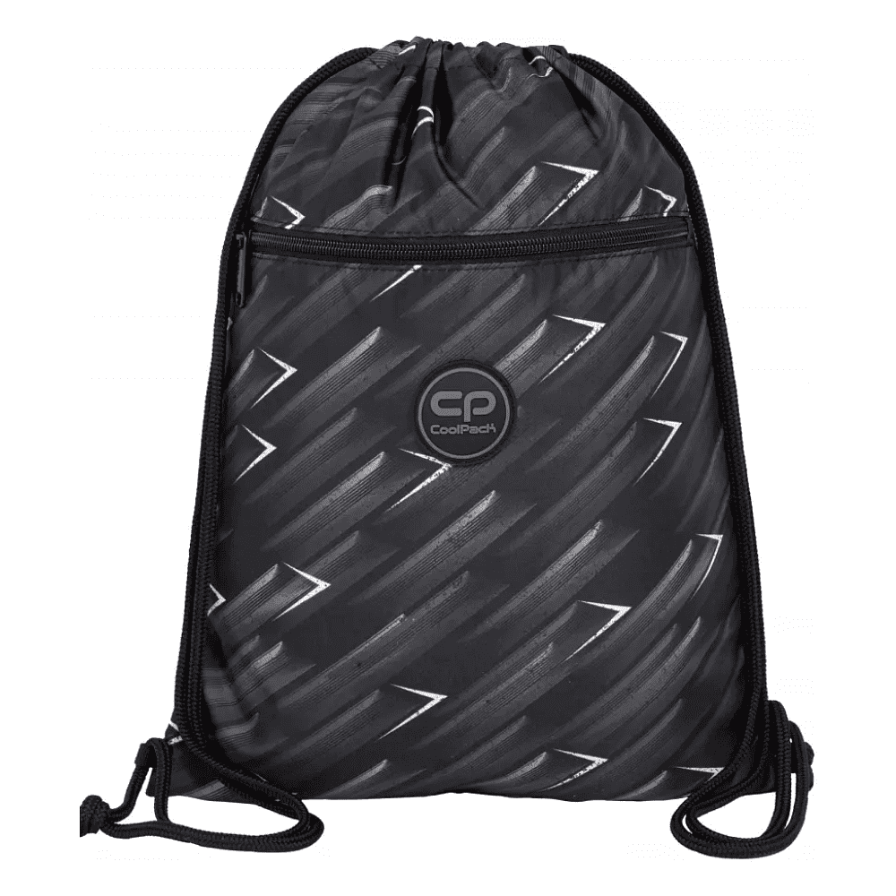 Мешок для обуви CoolPack "Blackboard", полиэстер, черный