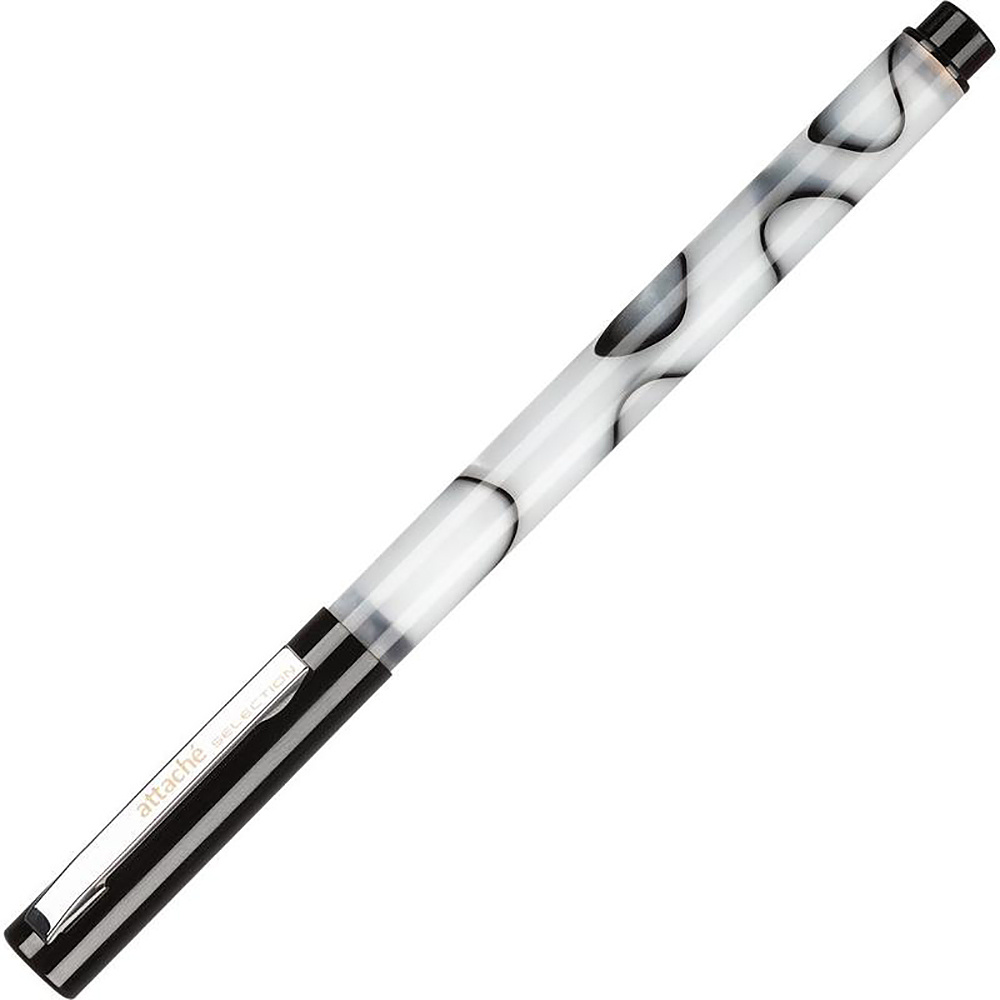 Ручка гелевая "Marble", 0,4 мм, серый, стерж. синий - 2